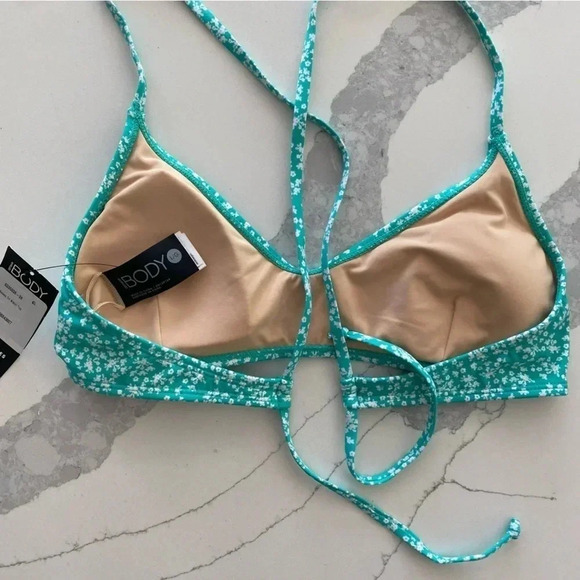 Cotton On Body 2 Piece Capri Ditsy Micro Floral Scoop Tri Top Brazilian Bottom L - Picture 5 of 7